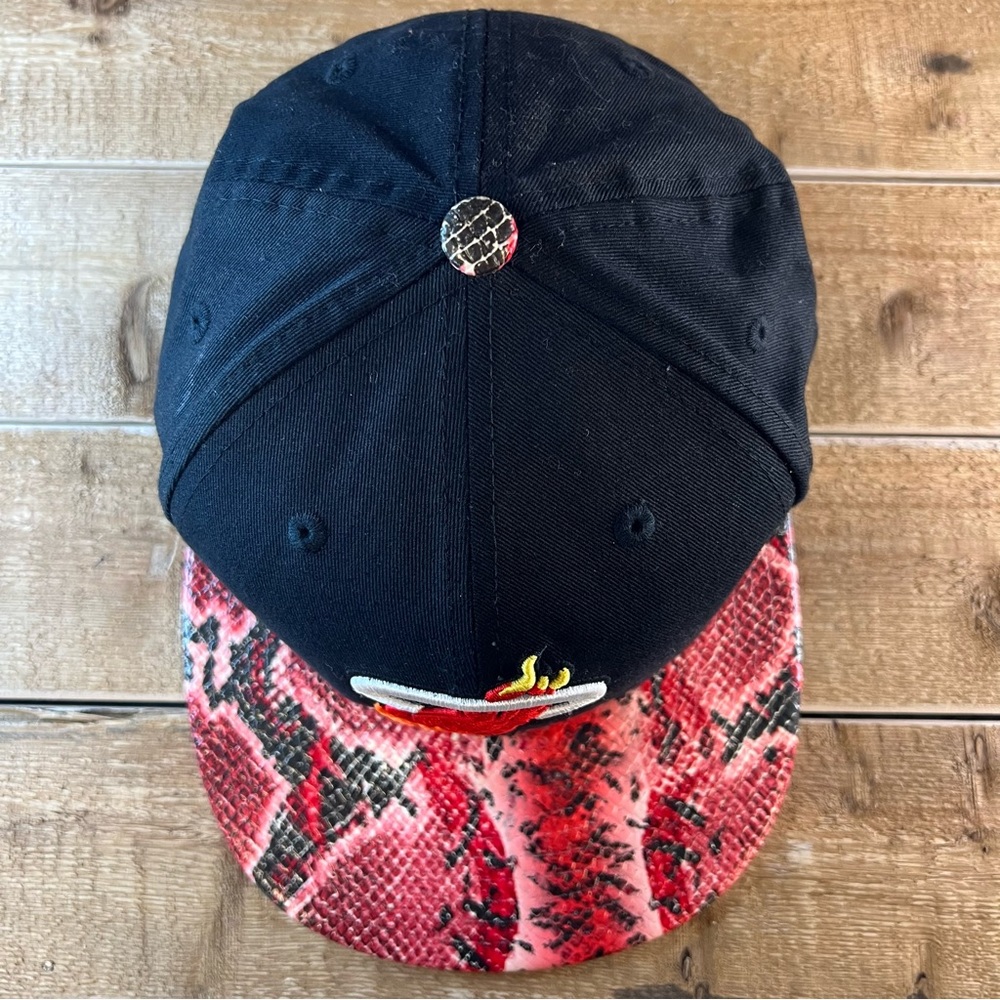 Miami Heat New Era 5950 NBA Hardwood Classic Snakeskin South Beach Hat Sz Med-Lg - Picture 6 of 9